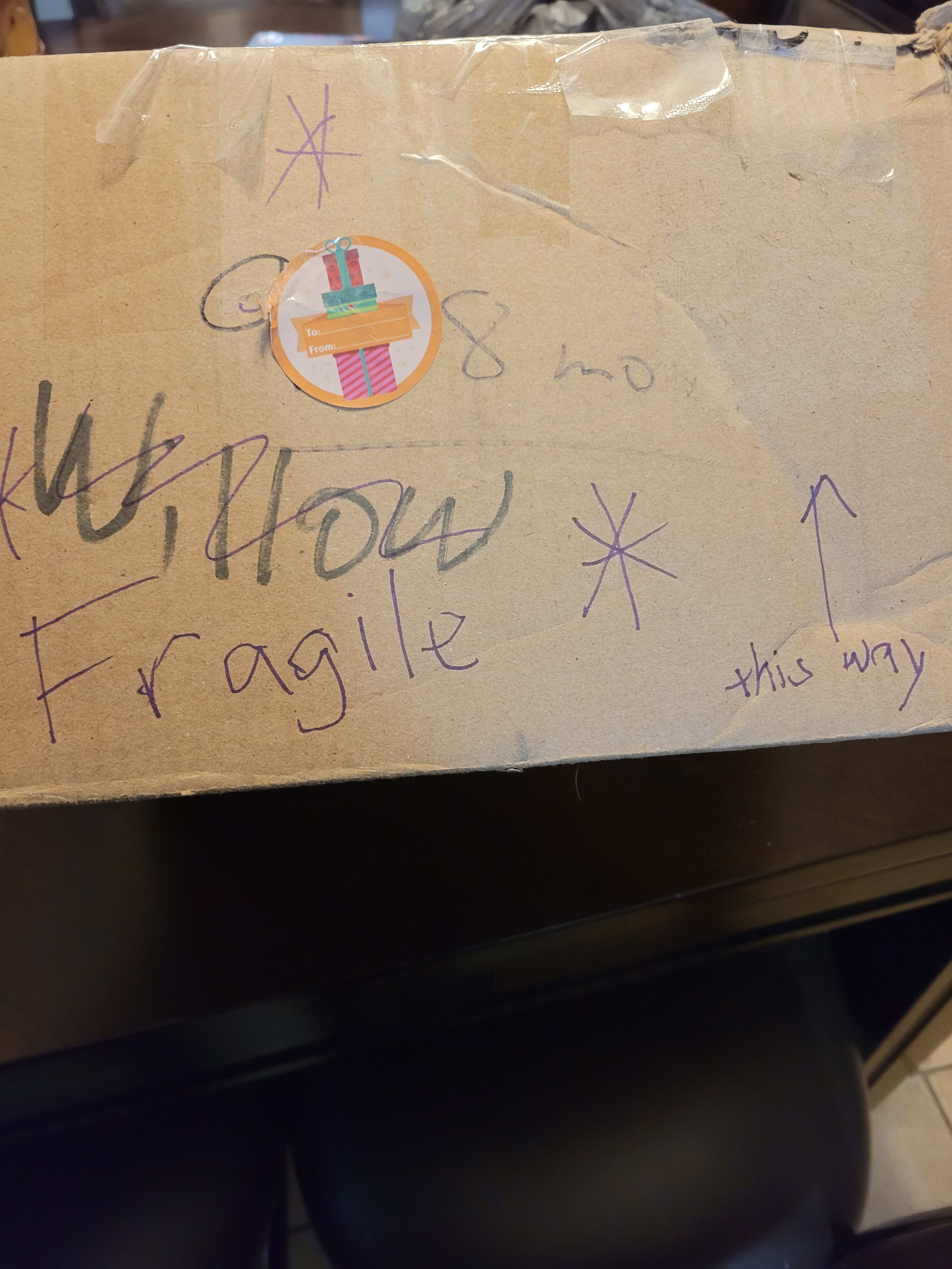 FRAGILE ^this way up