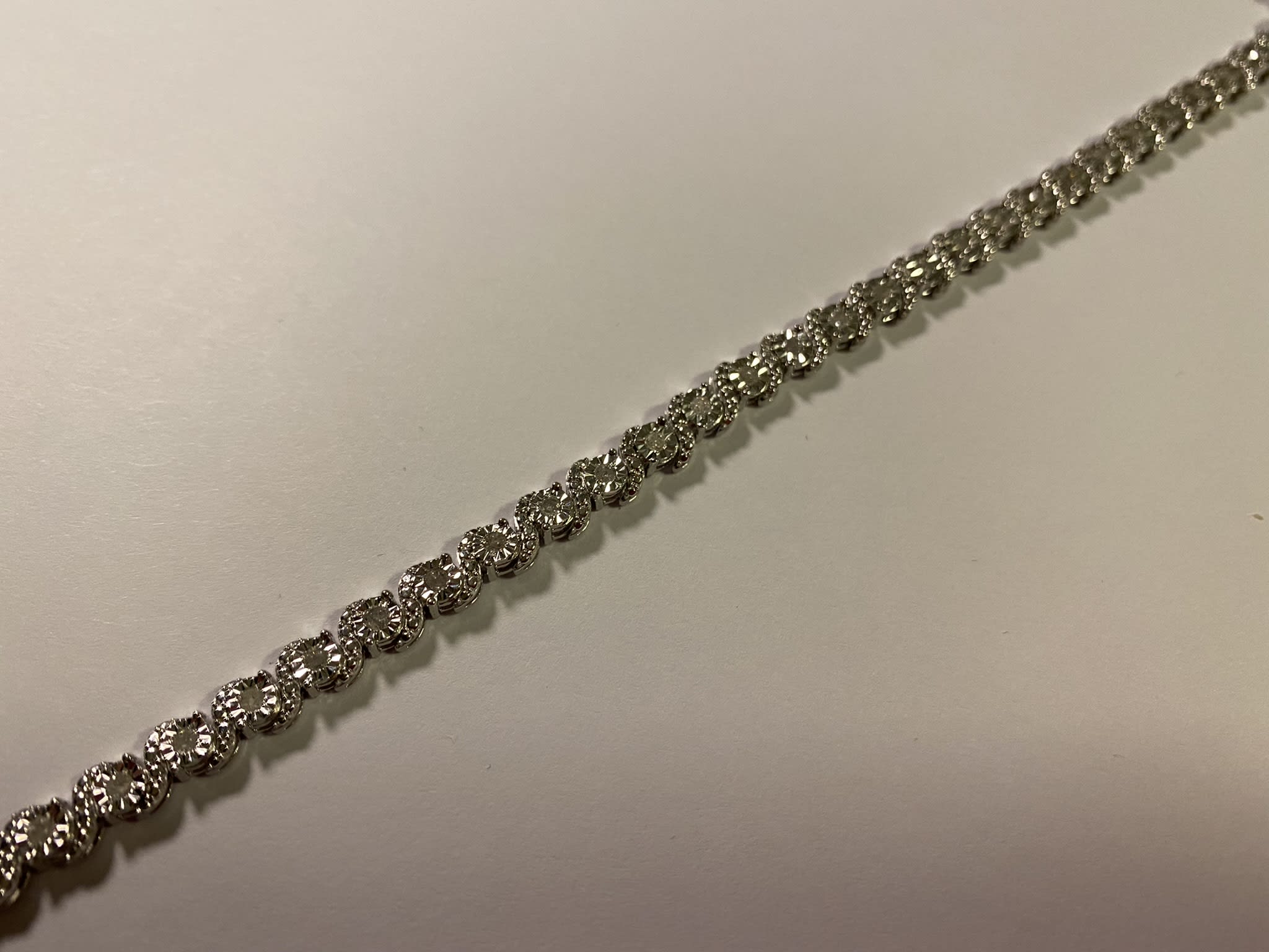 The Straight Diagonal on White