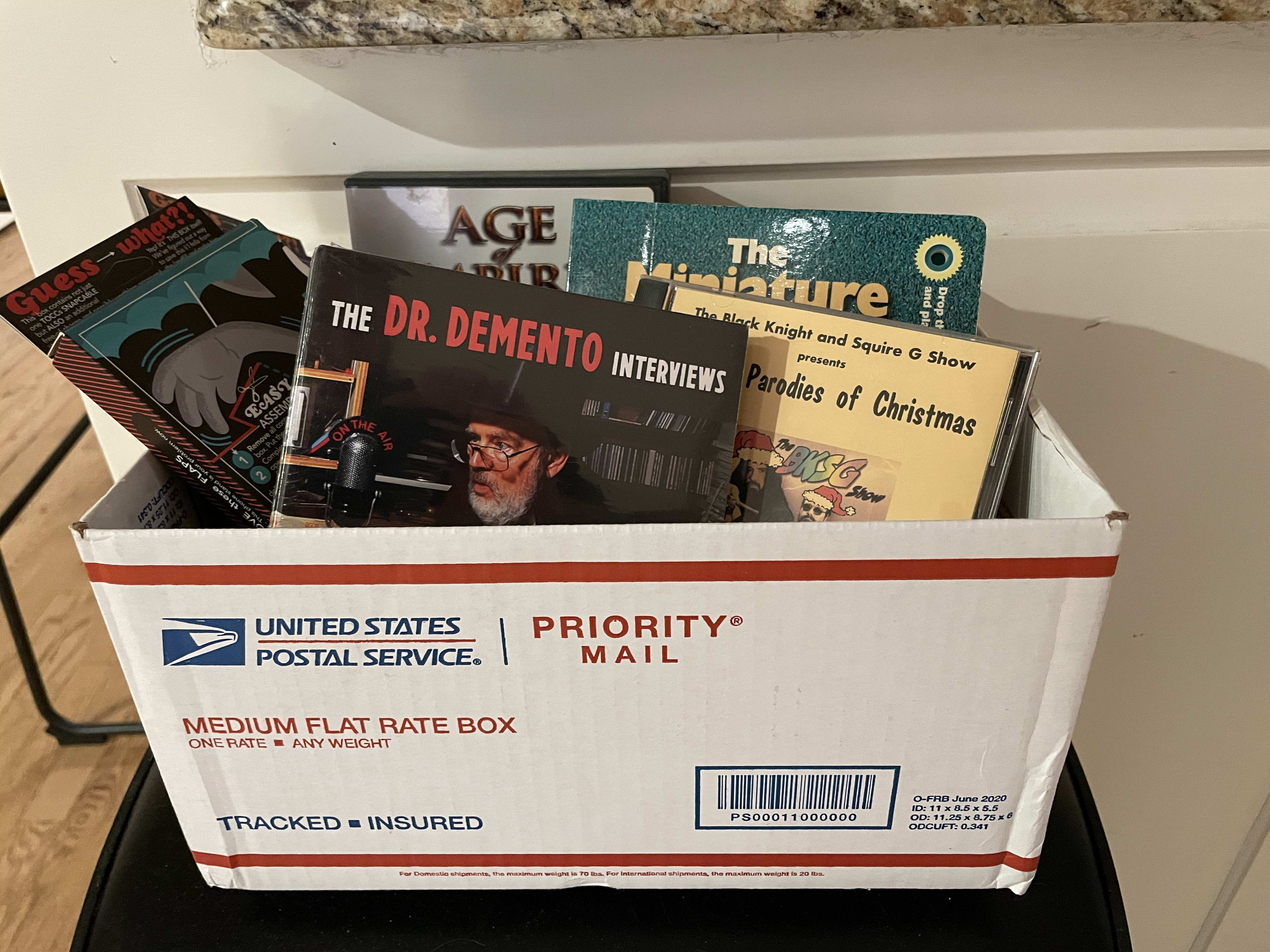 Got a flat rate box completely packed to the gills! 