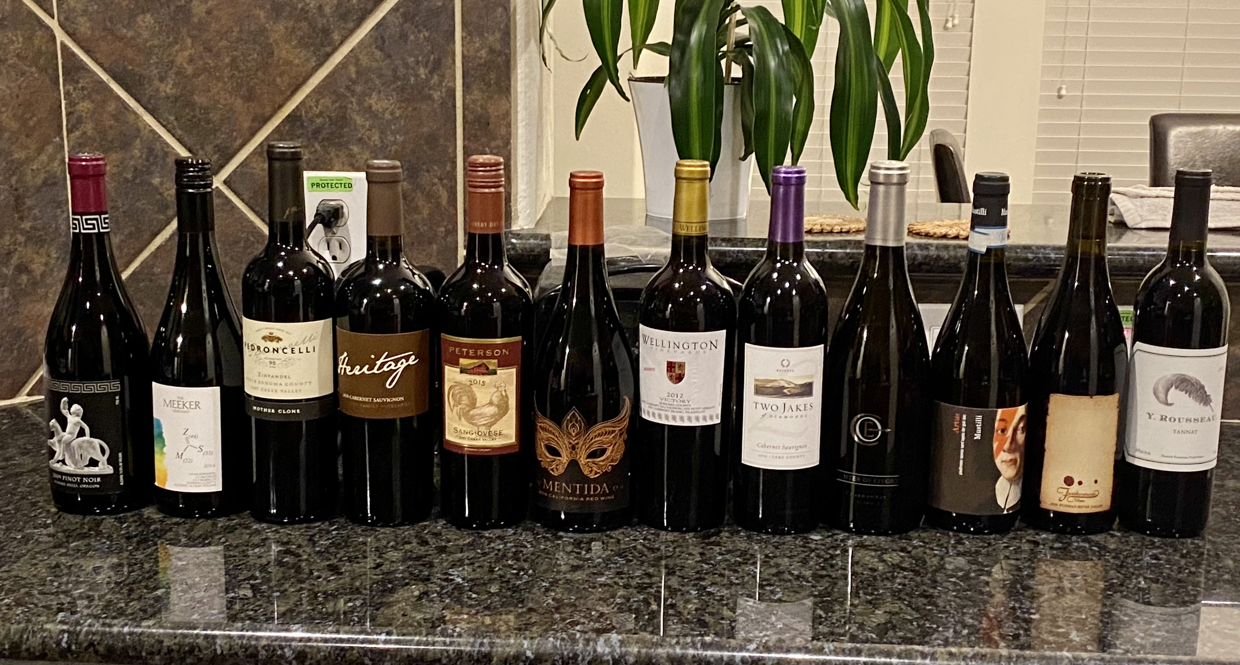 My case of mystery wines
