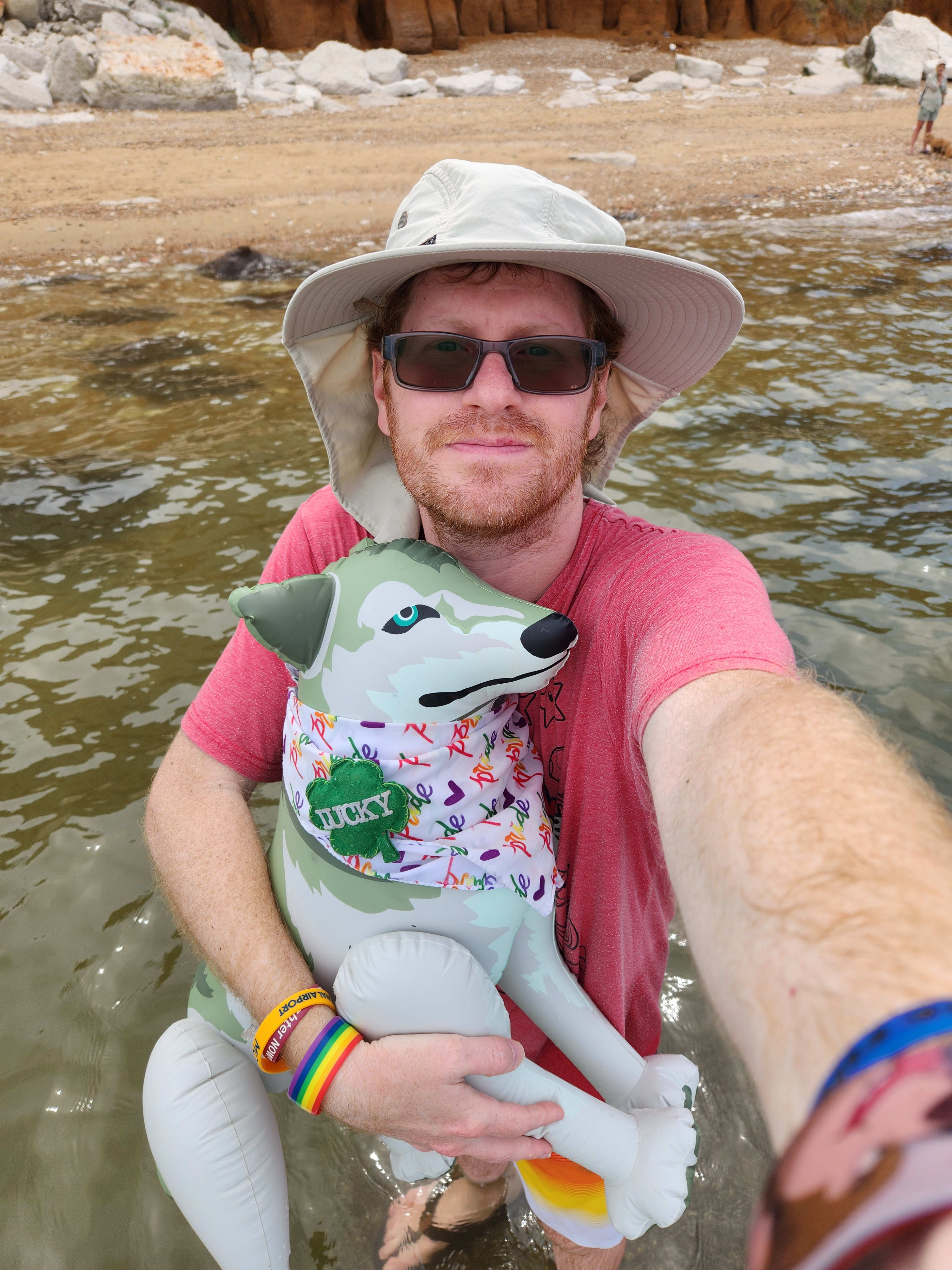 Standing atop the wreck of the SS Sheraton