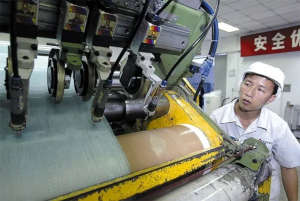 Factory worker in China