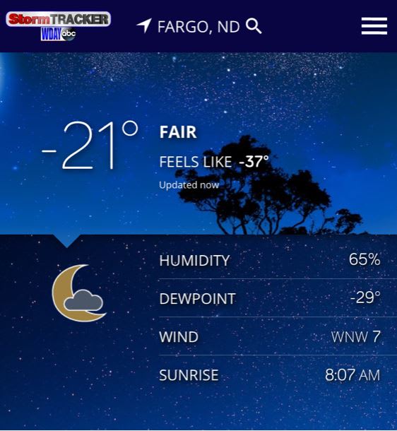 Negative Weather Fargo