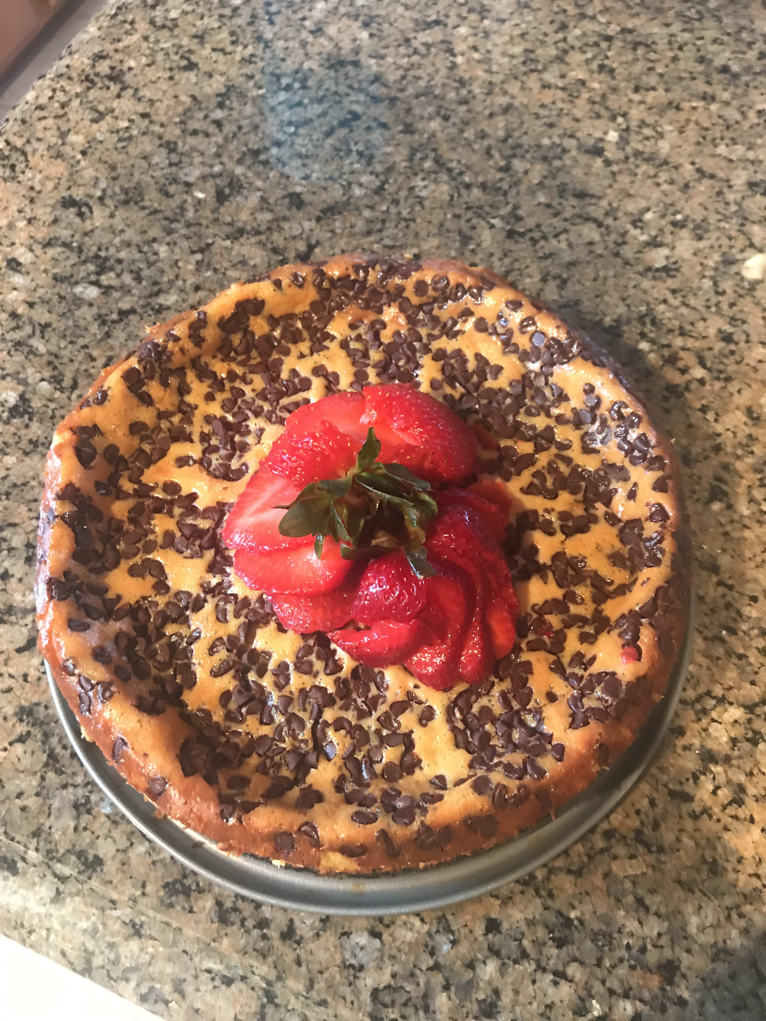 heres a cheesecake I made this past weekend
