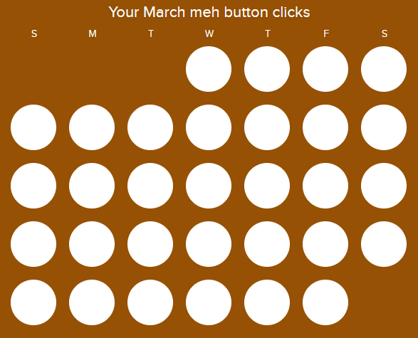 blank march click calendar