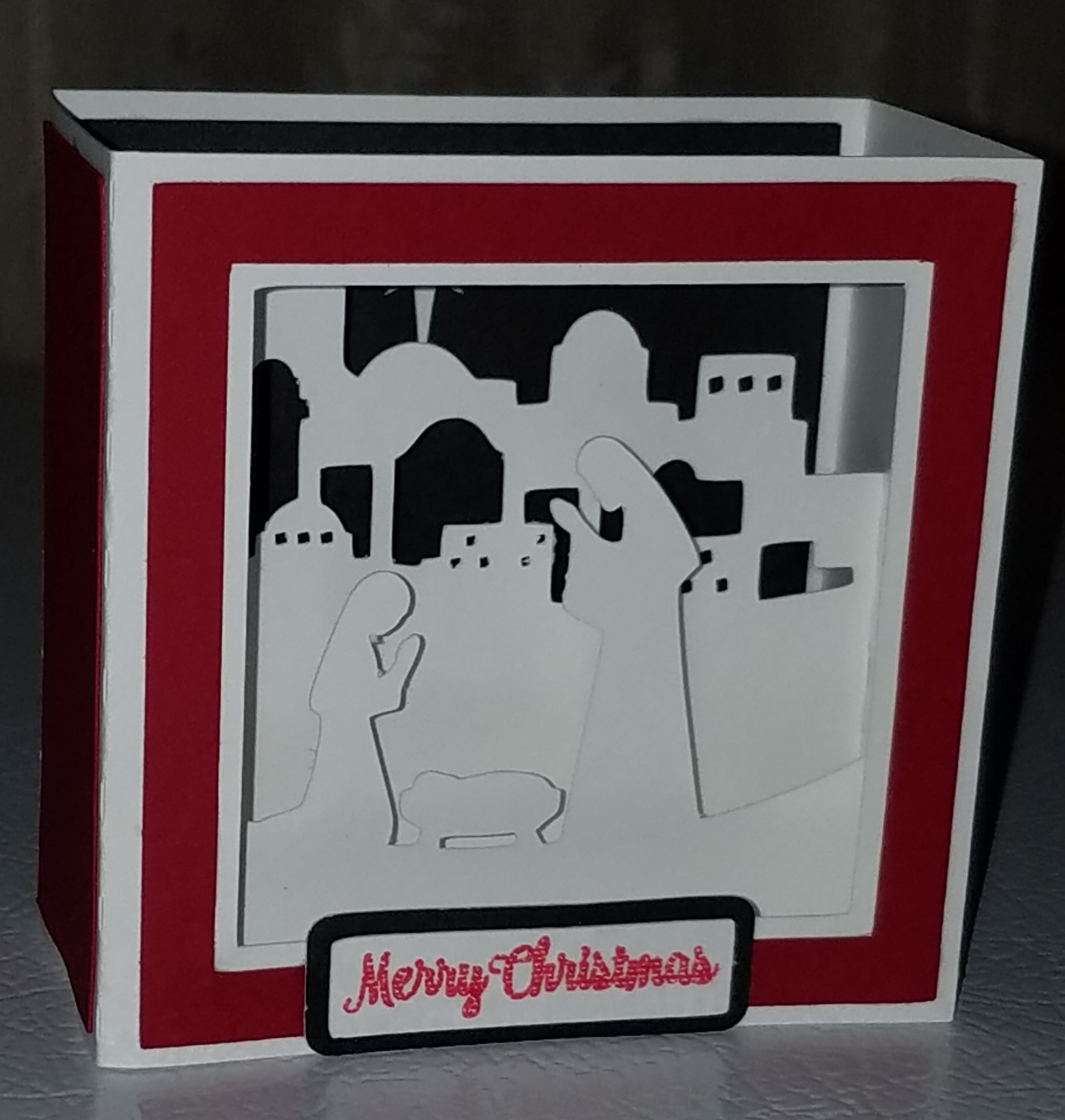 shadowbox Christmas card