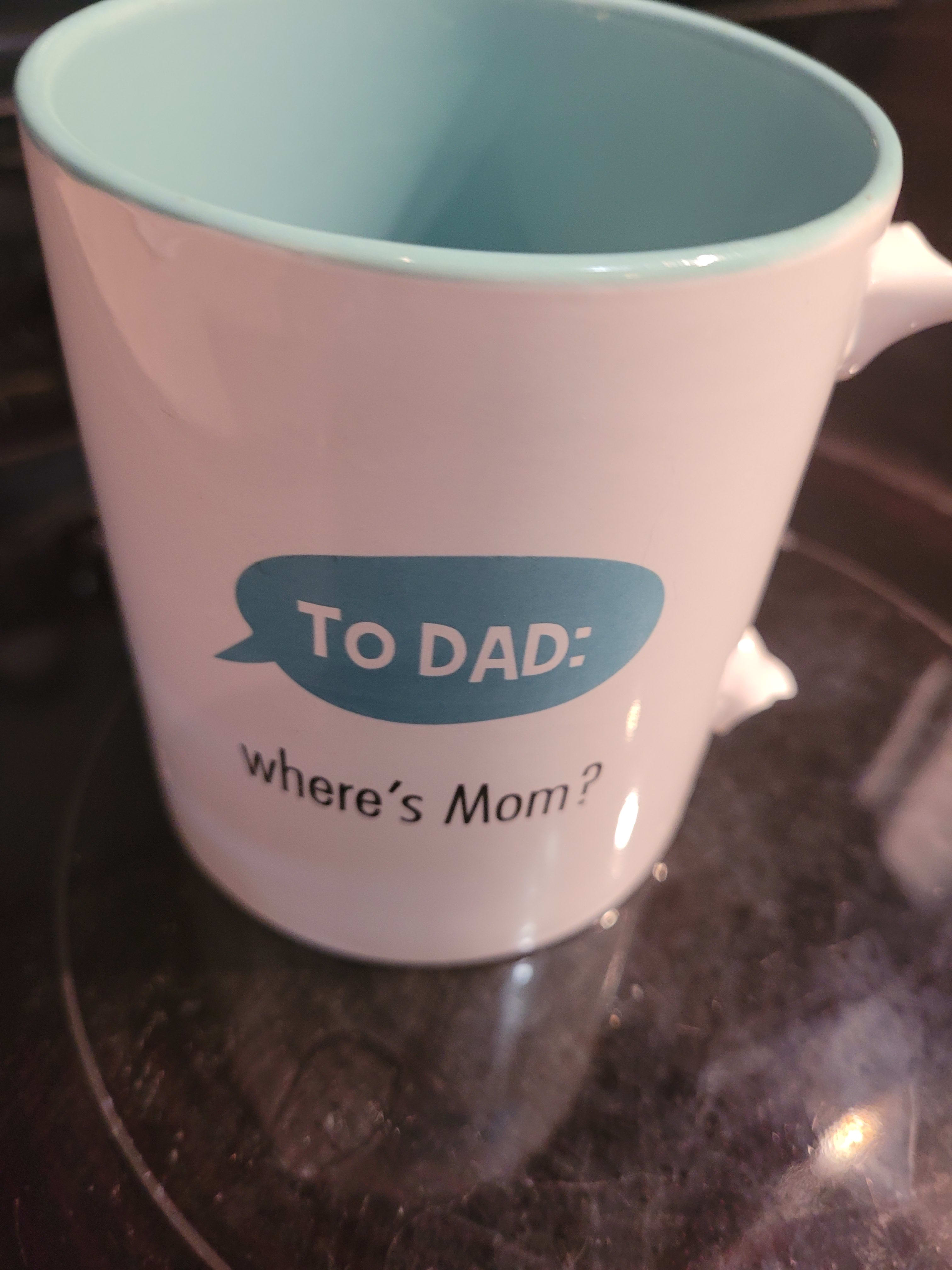 wife said it broke one day when it was being handled or cleaned