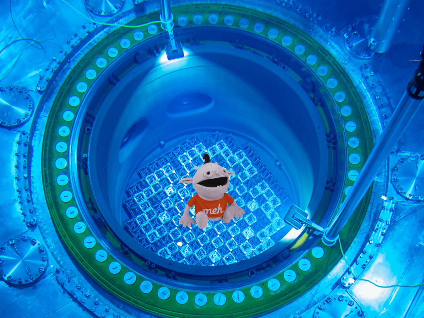 Irk sitting in a nuclear reactor