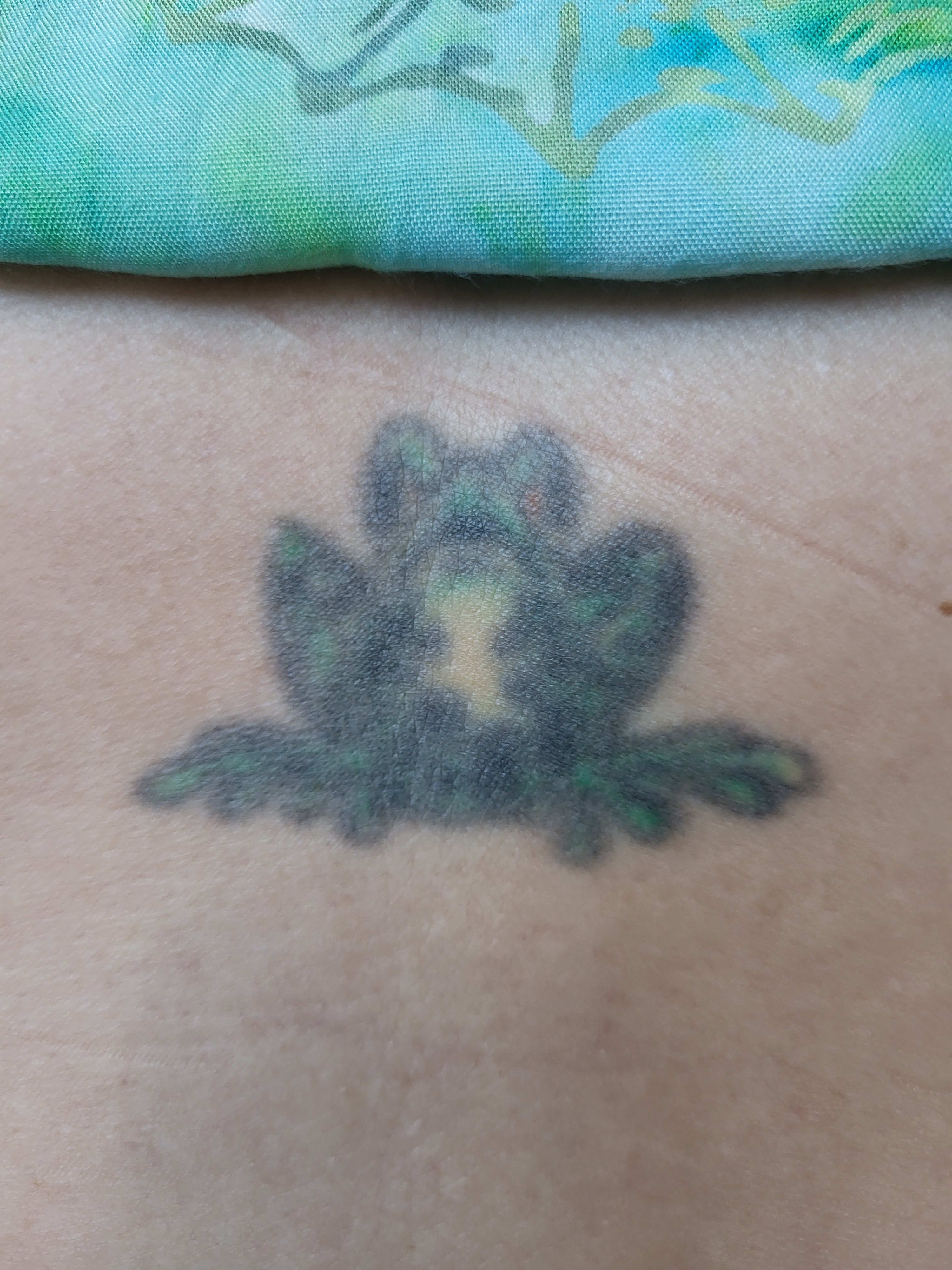 needs a touchup...on my back I don't see it very often.