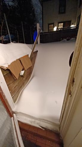 the stairs outside my door