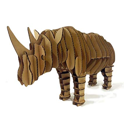 Rhinoceros Cardboard 3D Puzzle
