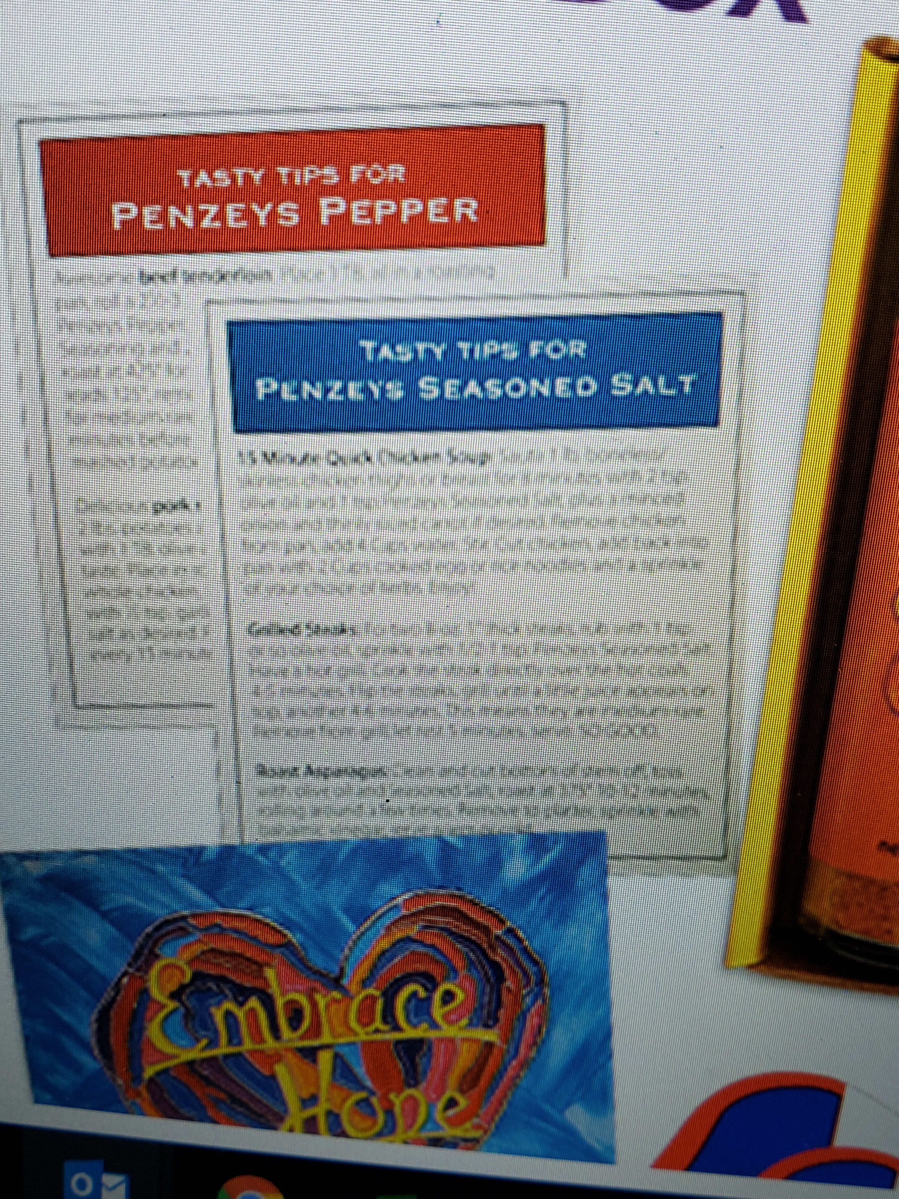 Penzeys Recipe Cards