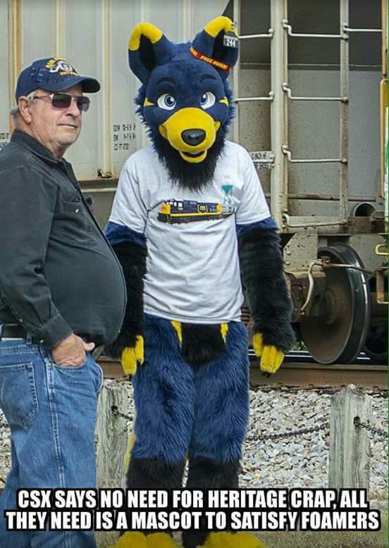 Moonlighting as mascot for CSX!