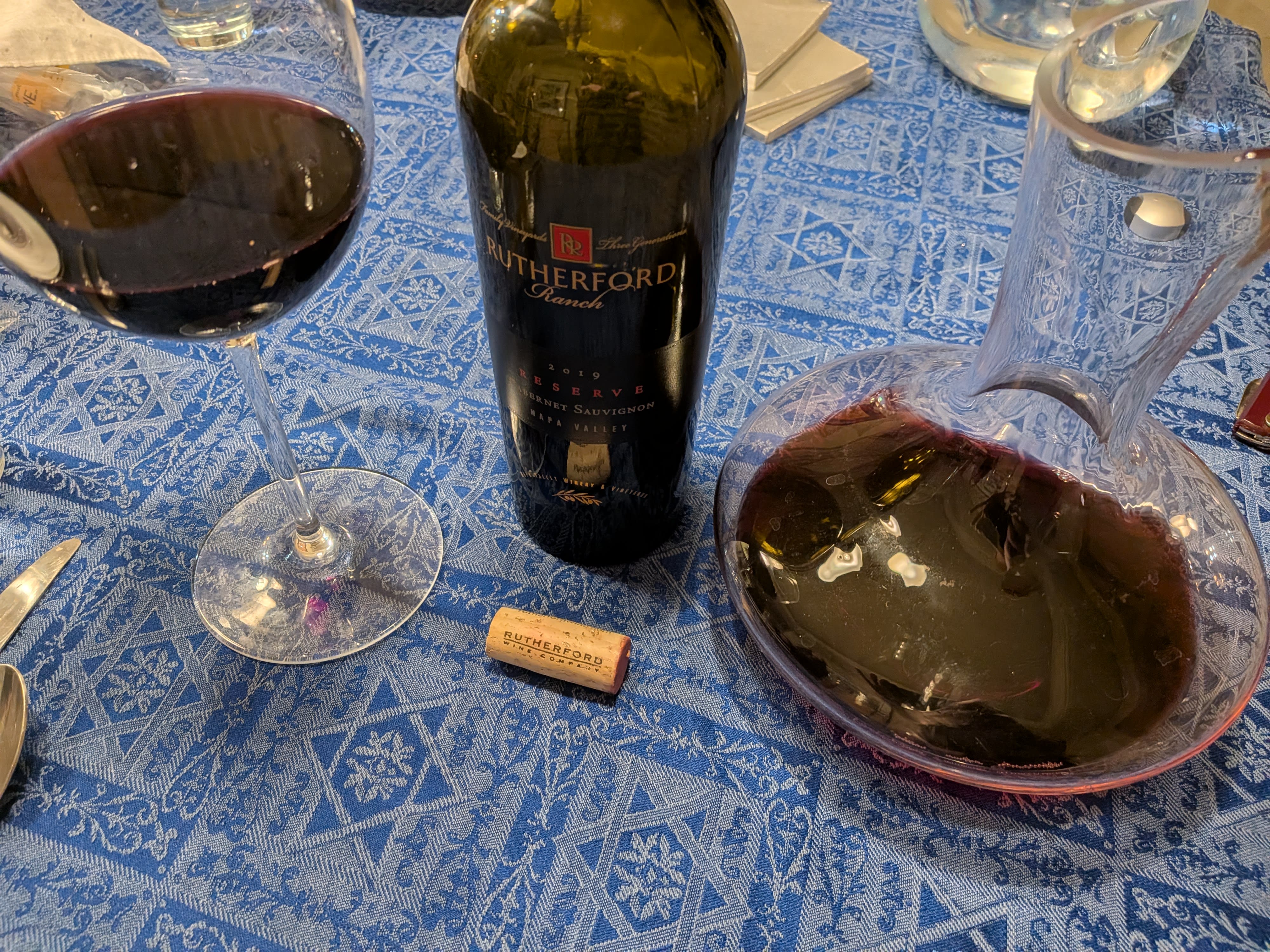 glass bottle and decanter