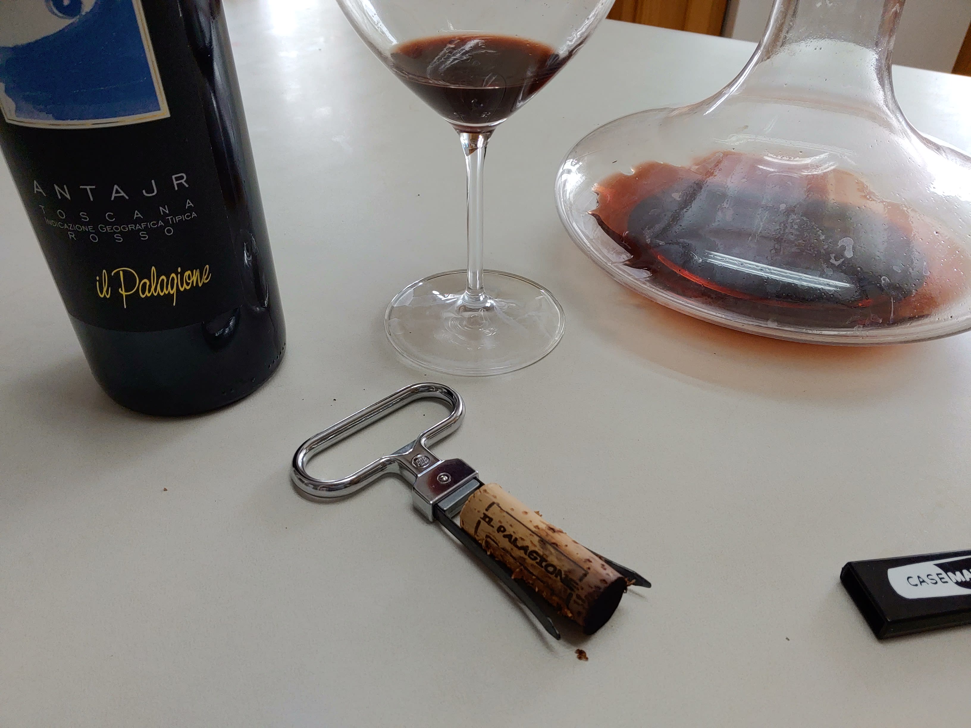 cork and decanter
