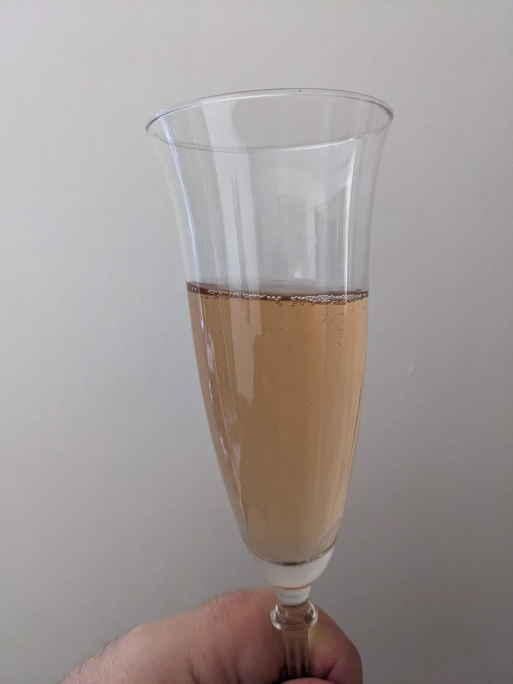 Glass of sparkling Zinfandel