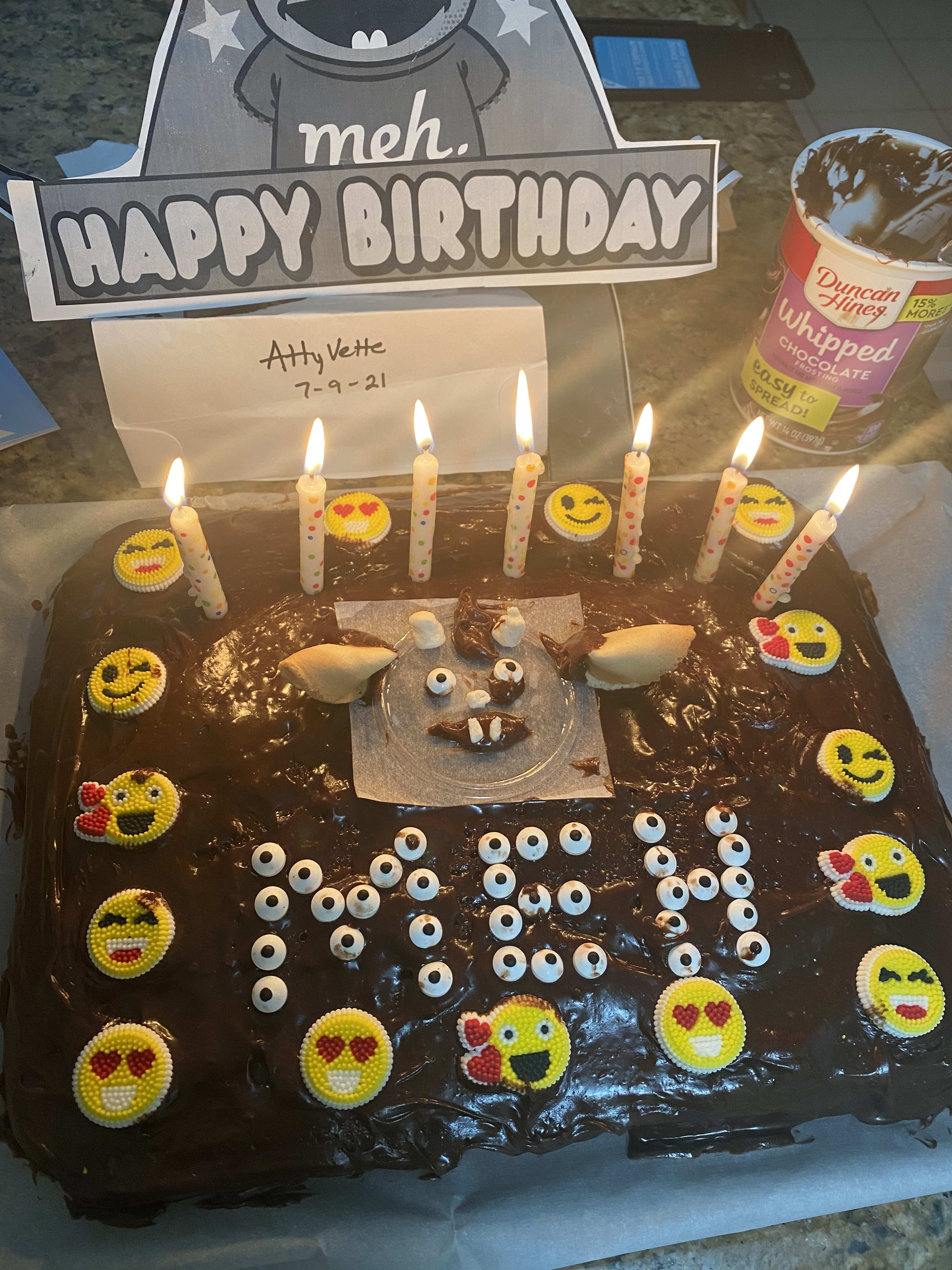 meh cake for your meh 7 th birthday 