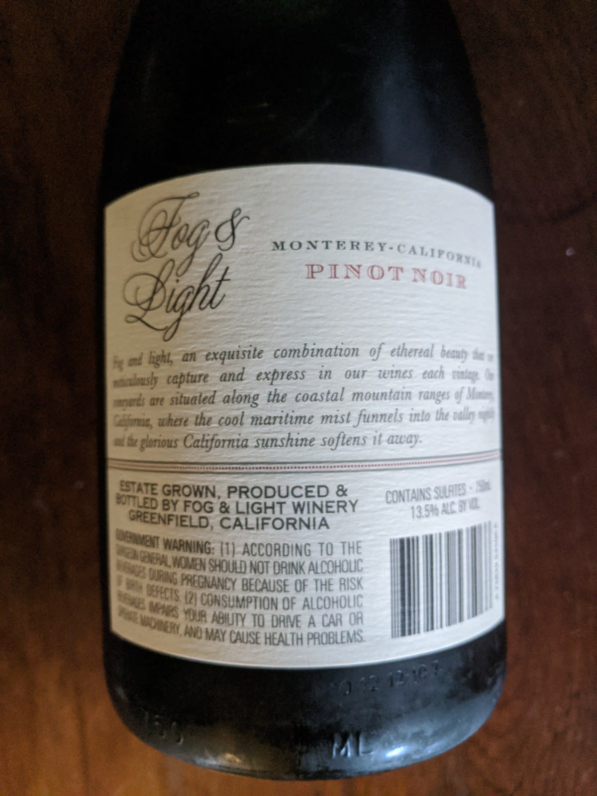 Back Label