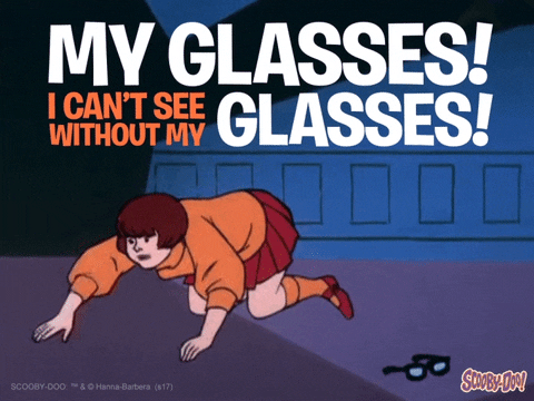 Jinkies! I can't find my glasses!