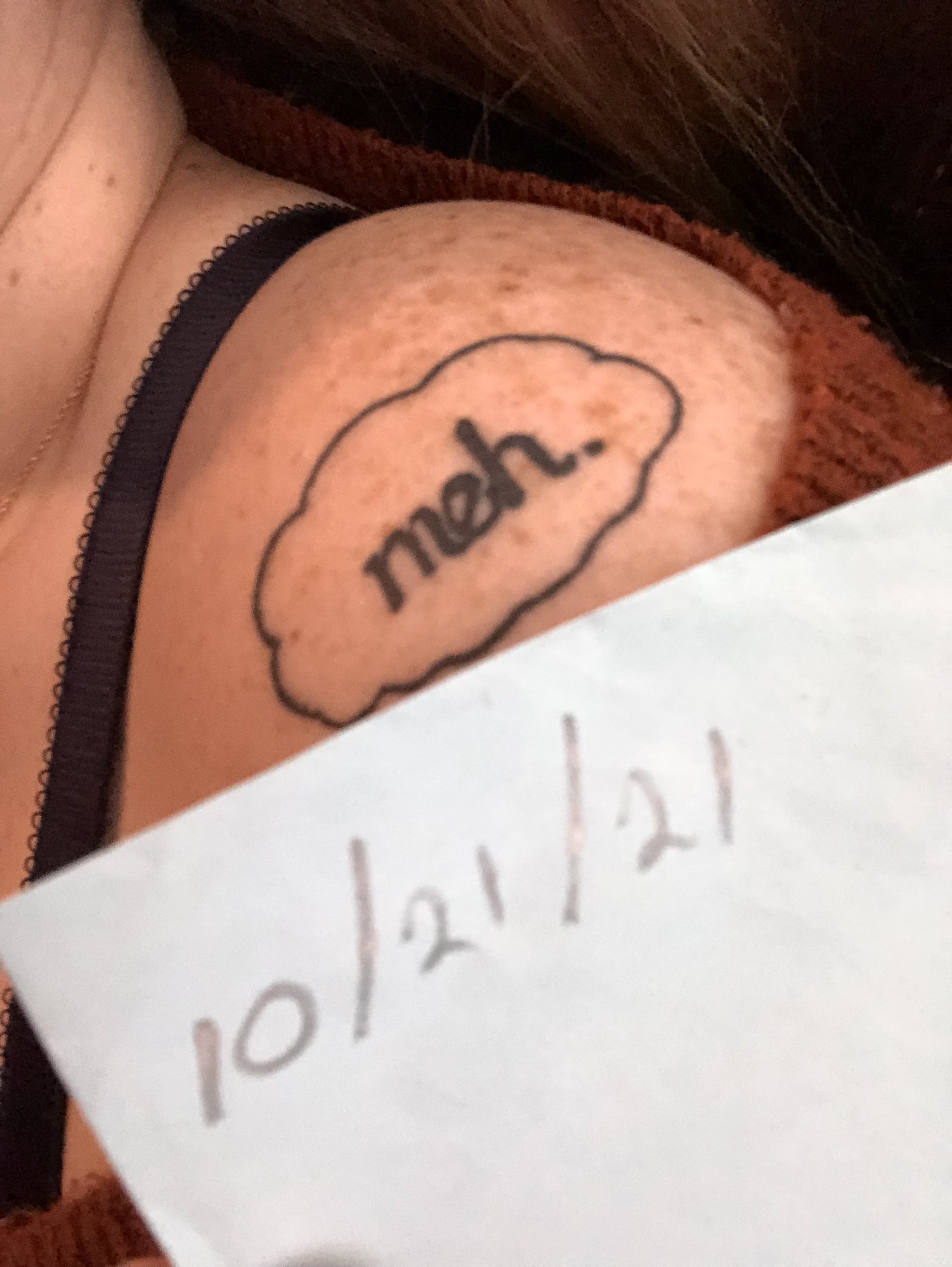 with a little shoulder 