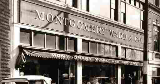 Old Montgomery Ward storefront