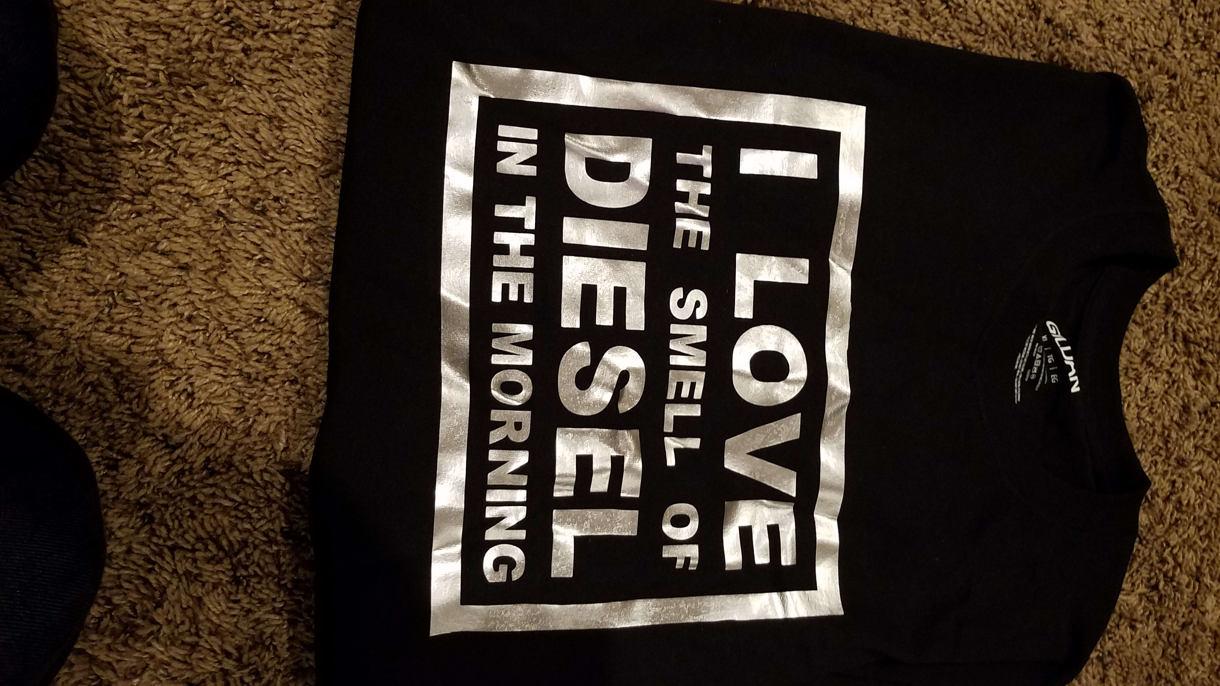 i love the smell of diesel in the morning shirt