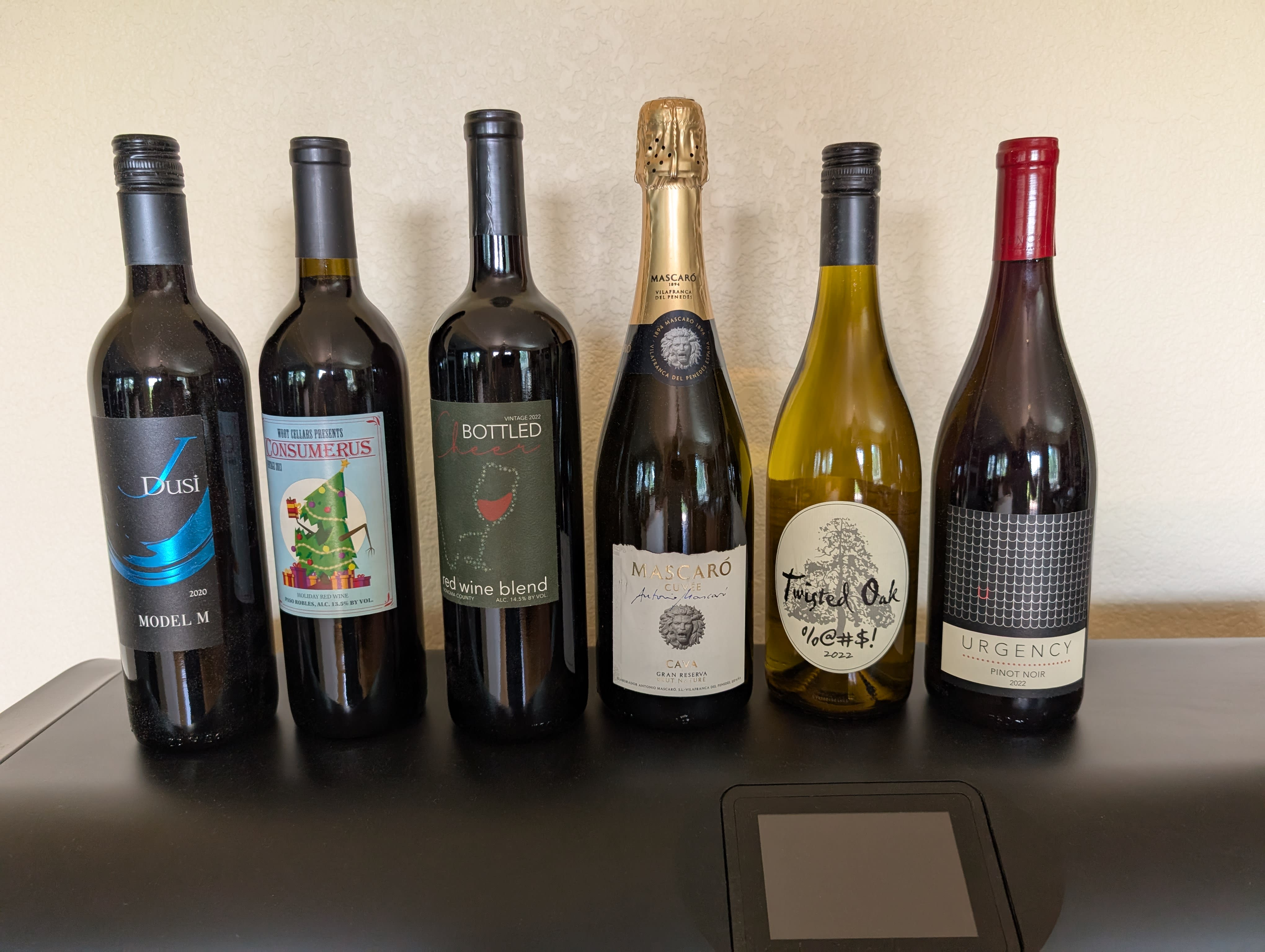 My 6 wines