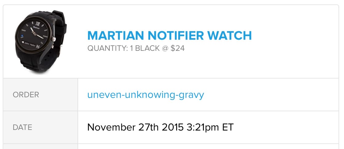 Martian Notifier watch