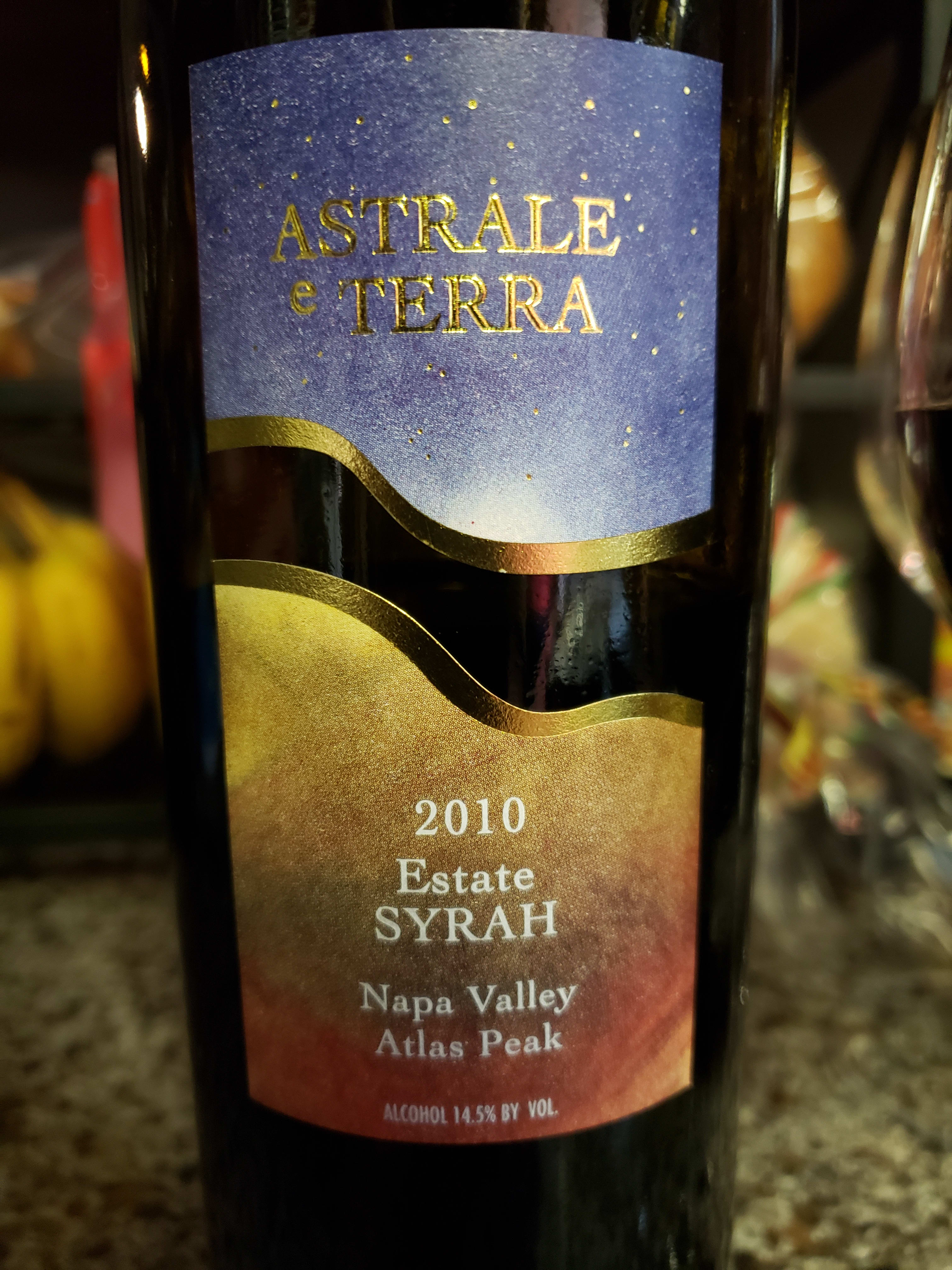 2010 Astrale e Terra Syrah Estate Atlas Peak