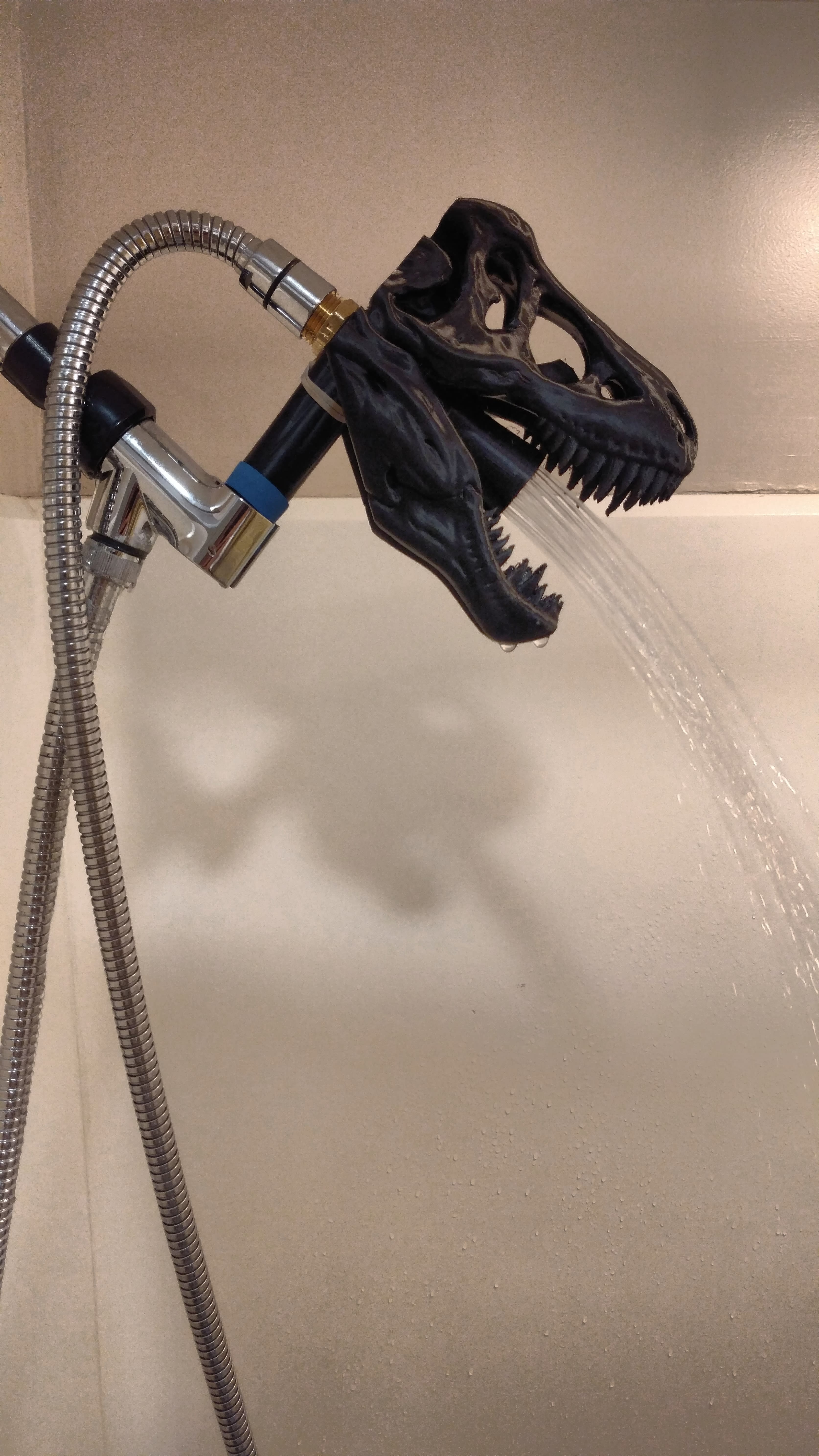 T-Rex Skeleton shower head
