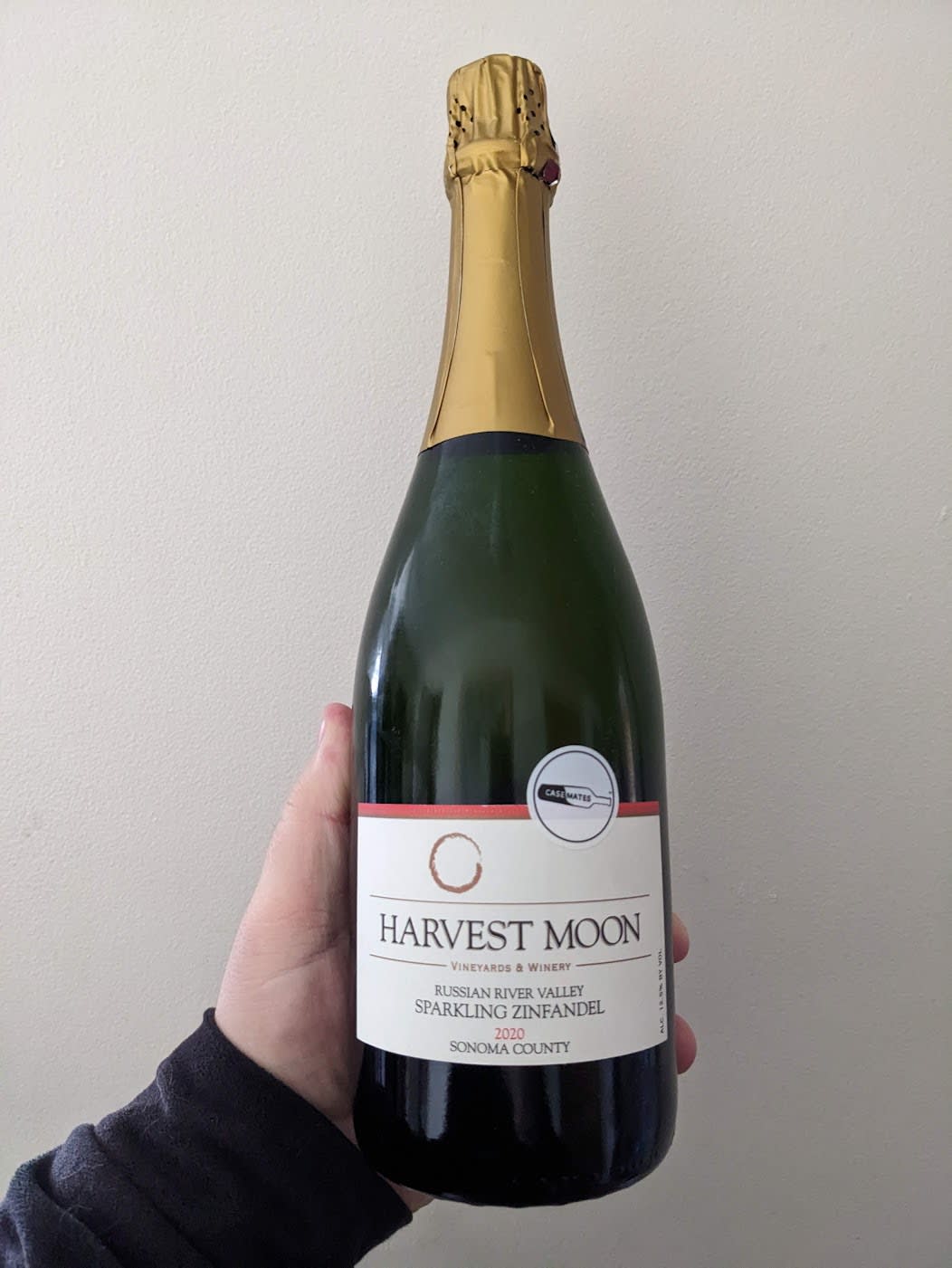 Bottle of sparkling Zinfandel