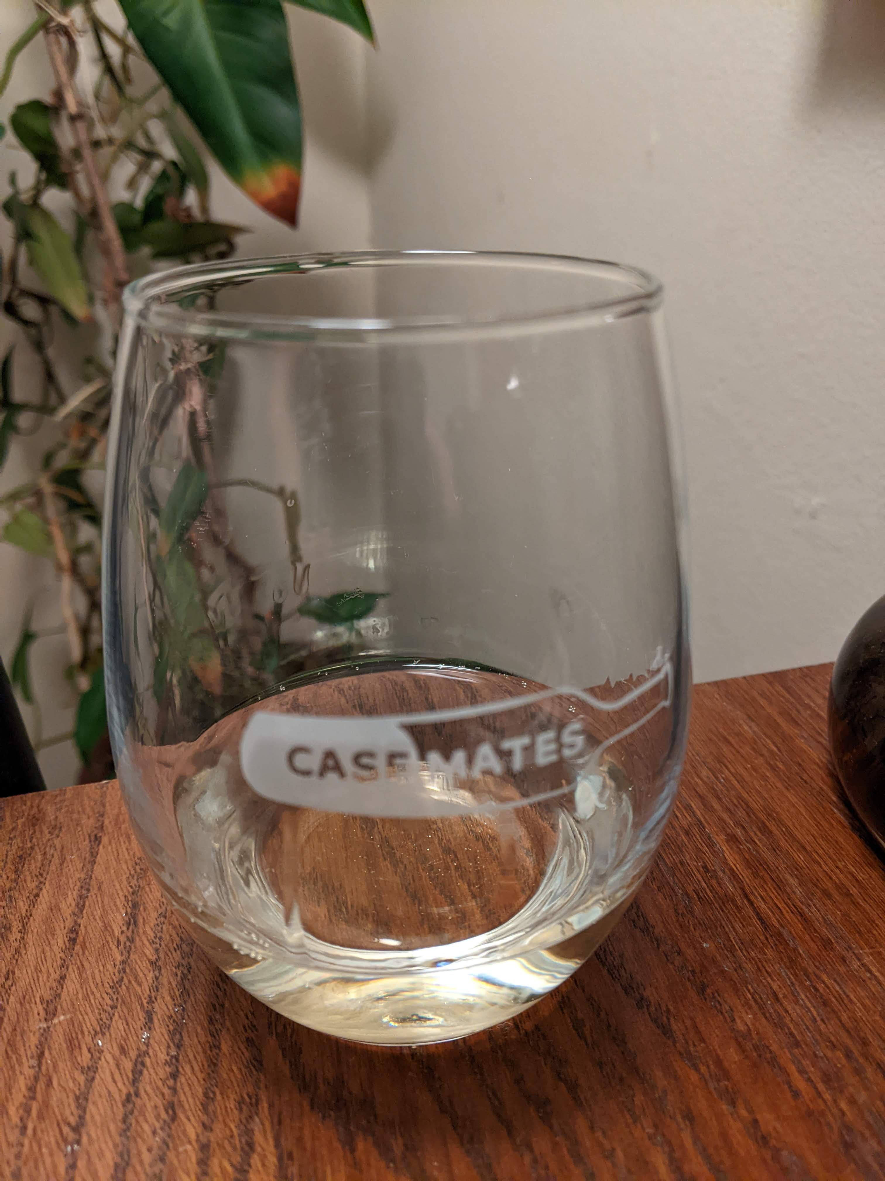 Casemates wine in a casemates glass