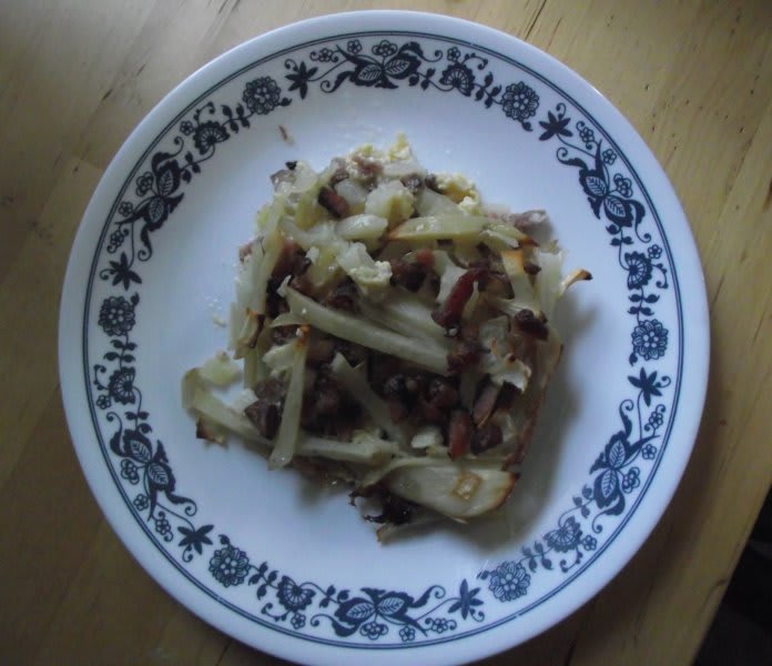 Bacon and potato pie