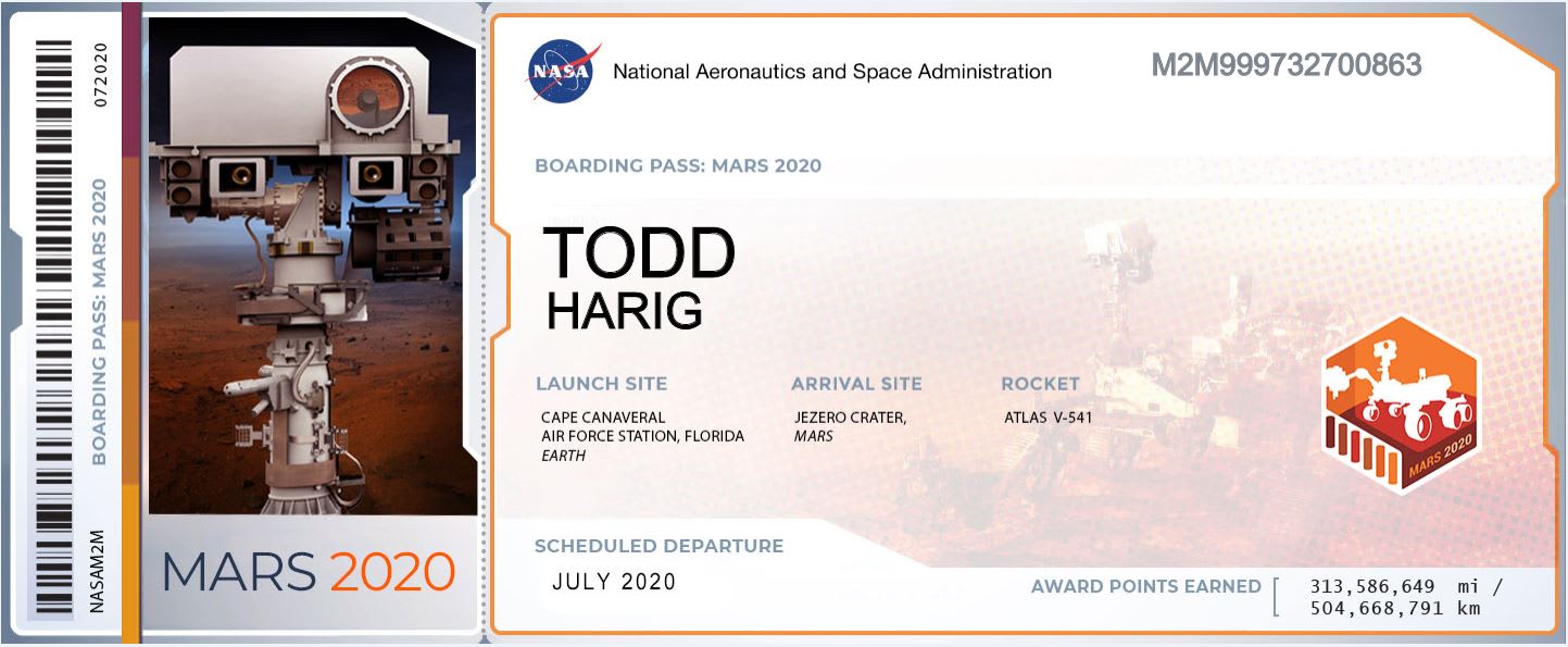 Mars Boarding Pass