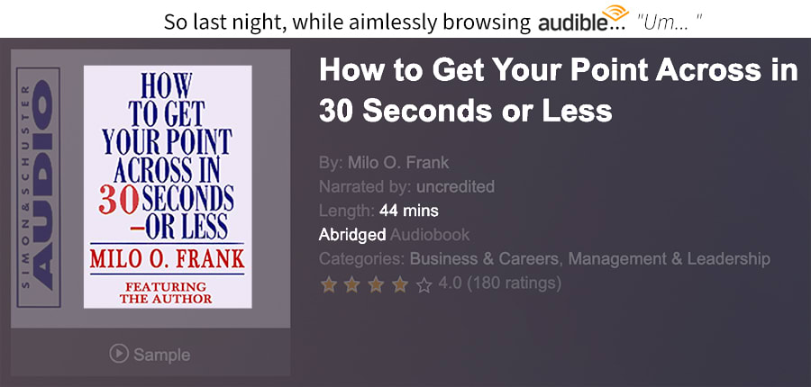 Psssh. Like I've got the time for THAT.