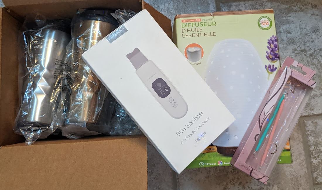 tumblers, scrubber, blem tool, diffuser