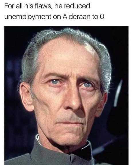 Alderaan zero unemployment 