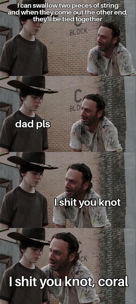 I shit you knot