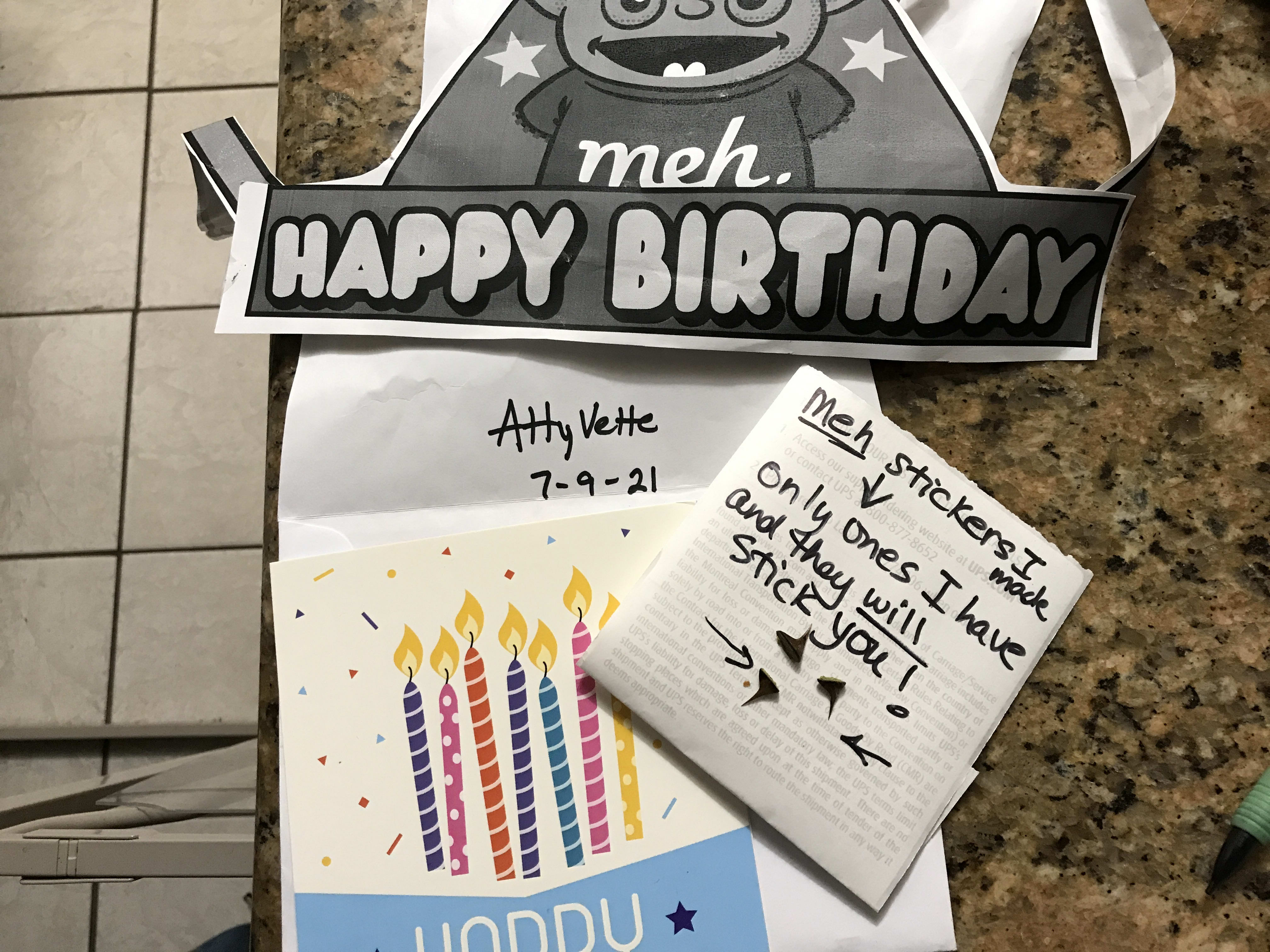 meh made up stickers 