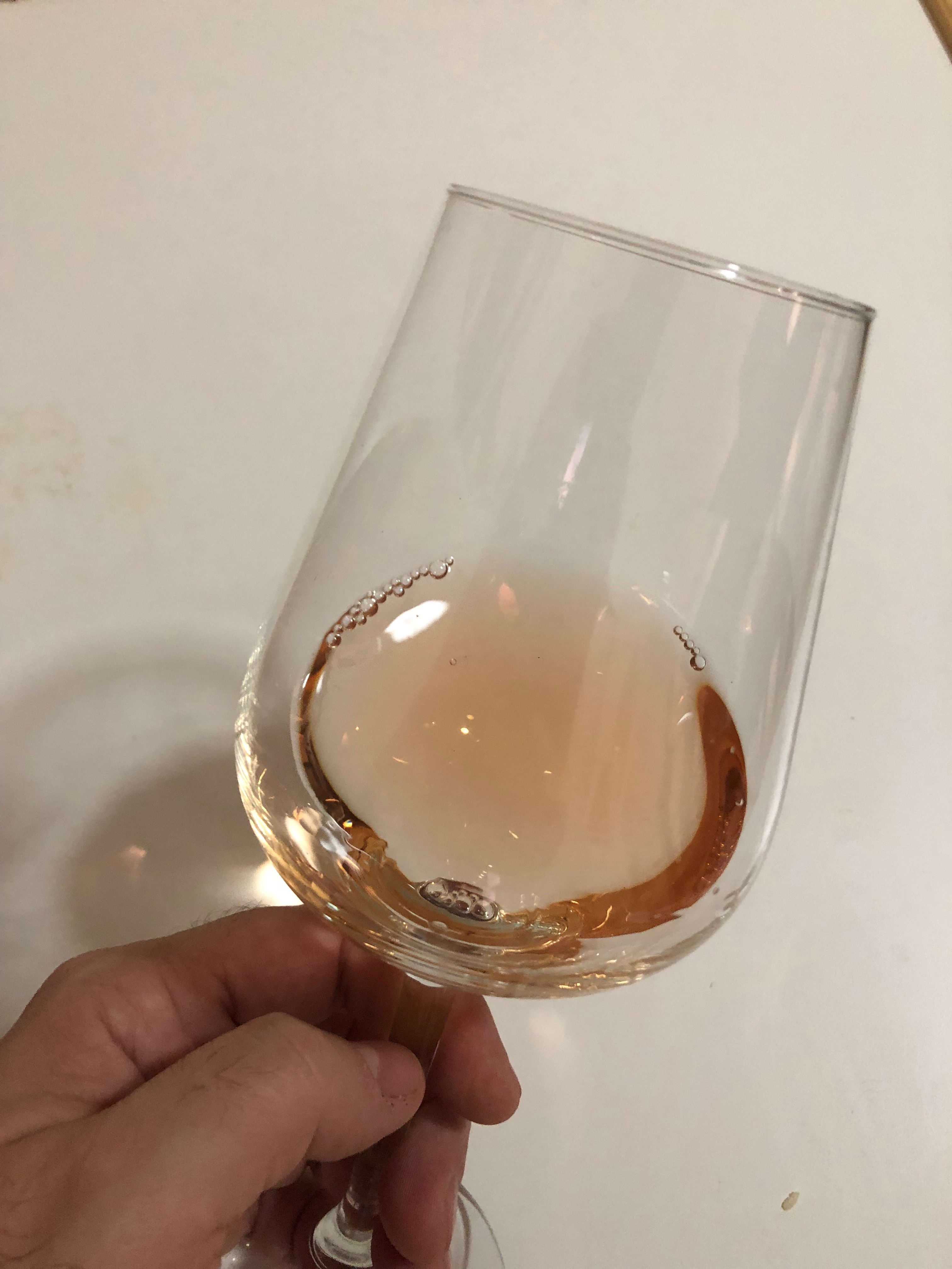 a bit dull, and peachy color