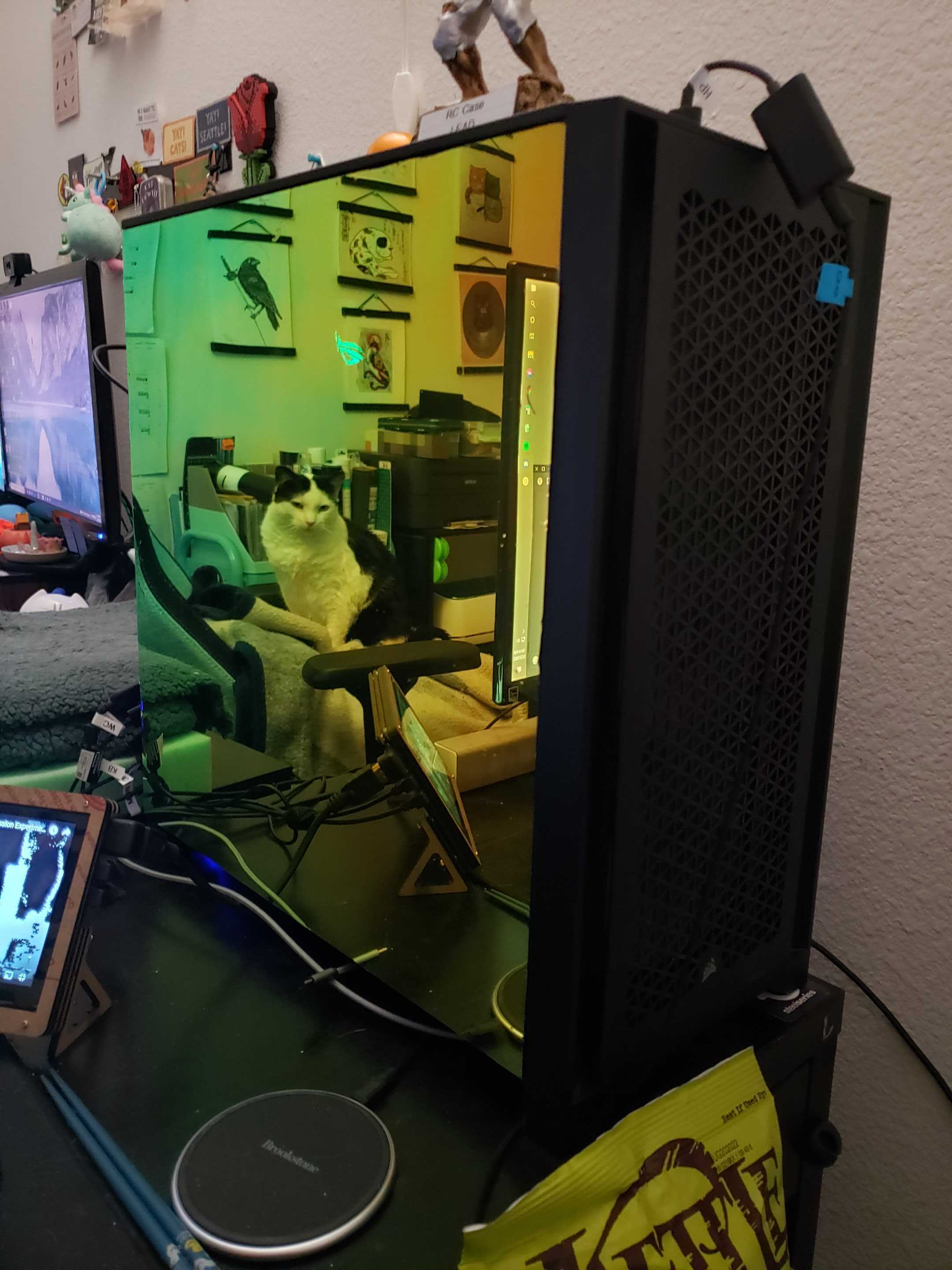 Mirrored side panel coating