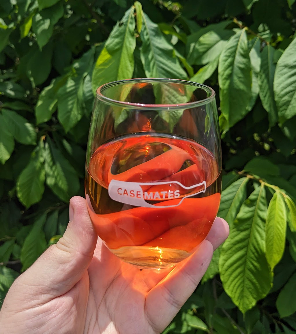 Glass of Scheid Pinot Noir Rosé
