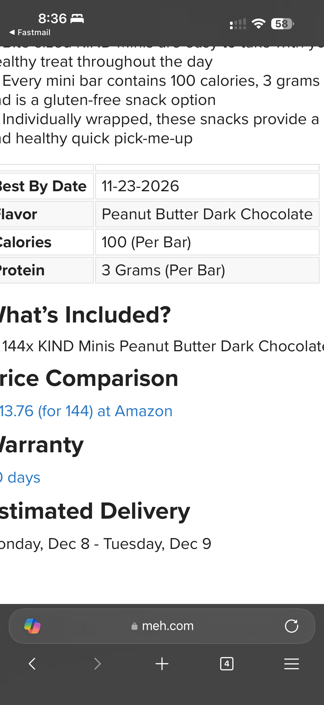 Screenshot of the meh forums on mobile