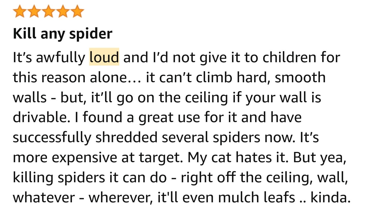 Spiders beware...