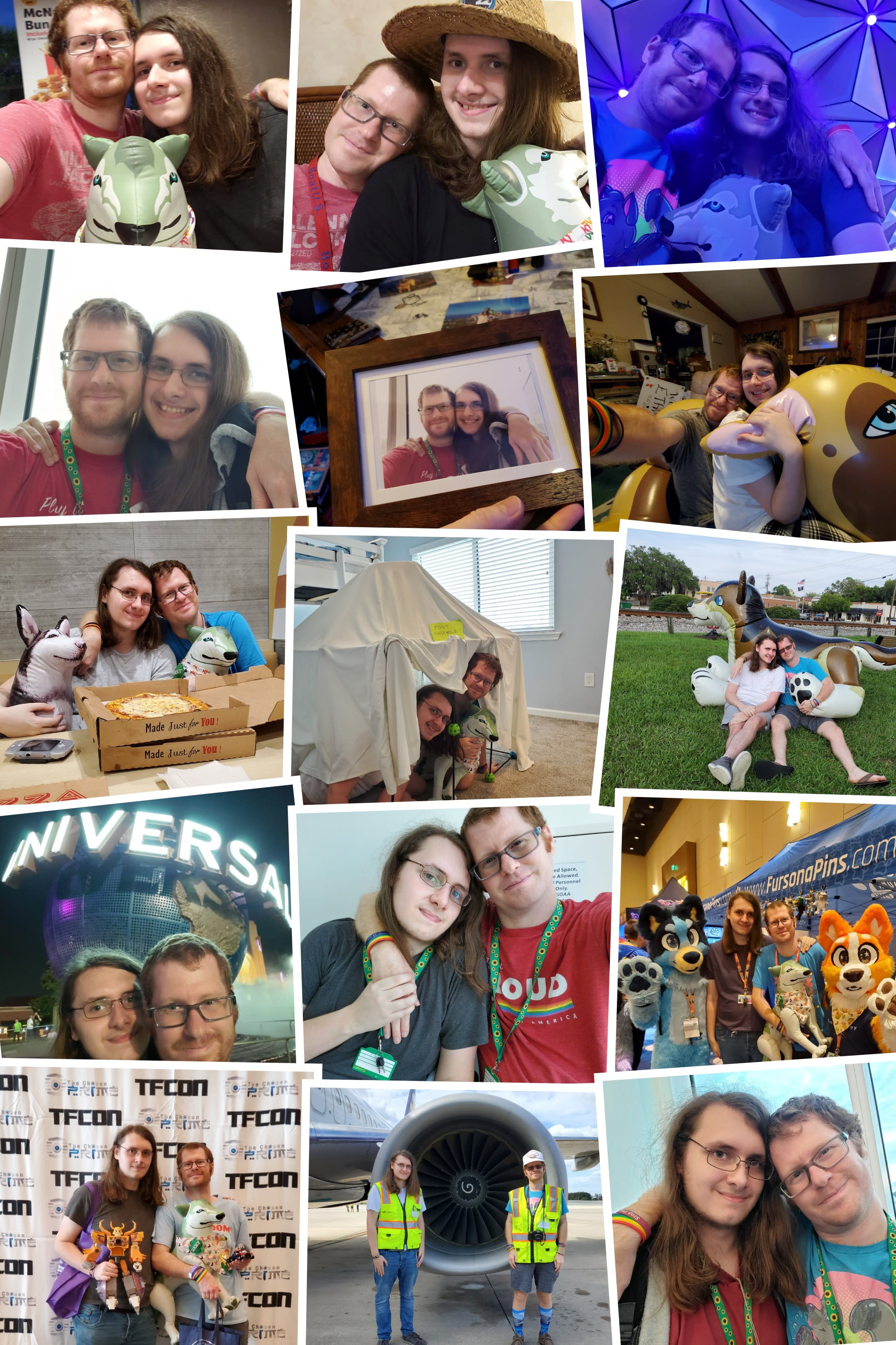 Collage of us, courtesy Google Photos