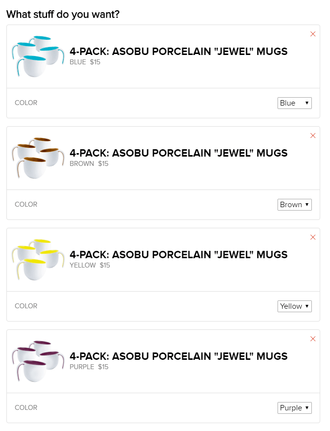 asobu porcelain jewel mugs