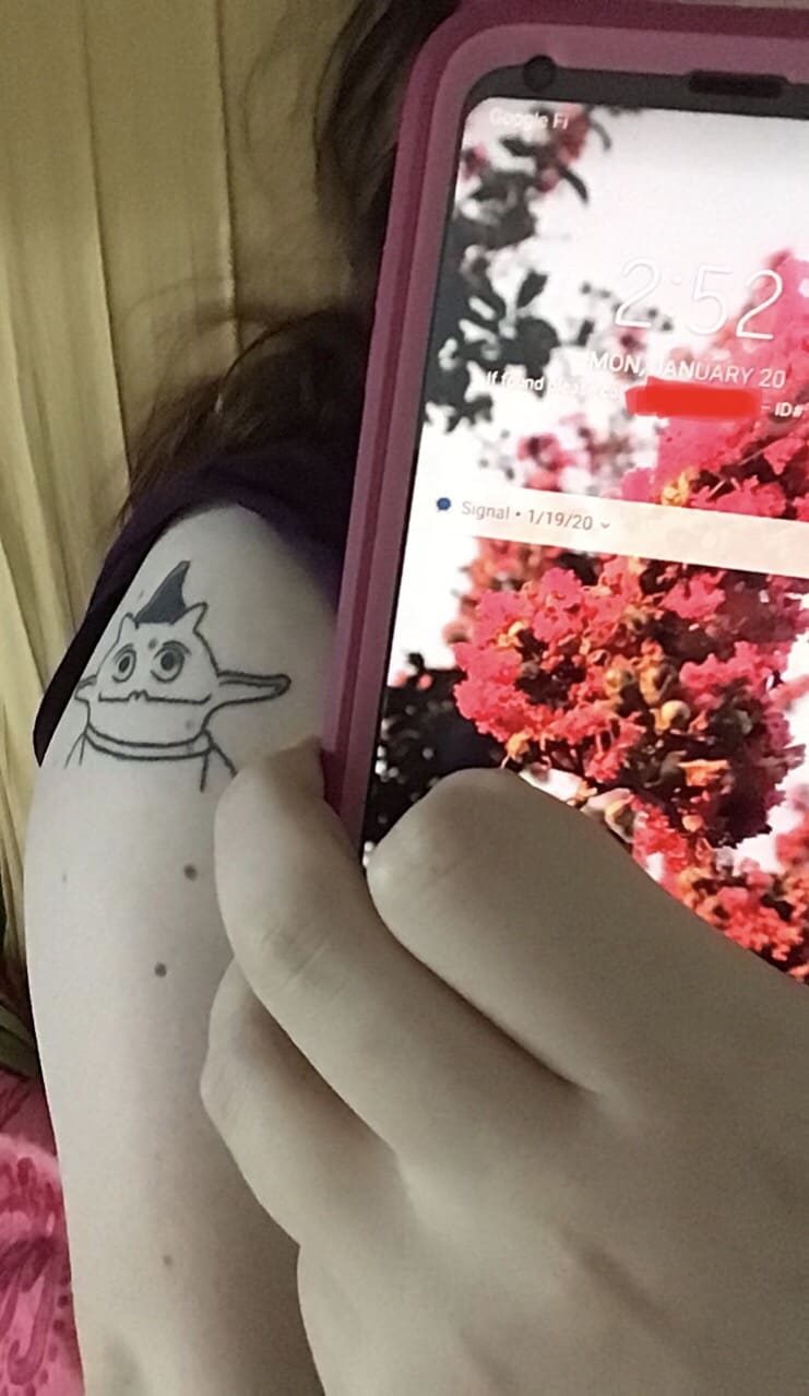 Picture of Irk tattoo.