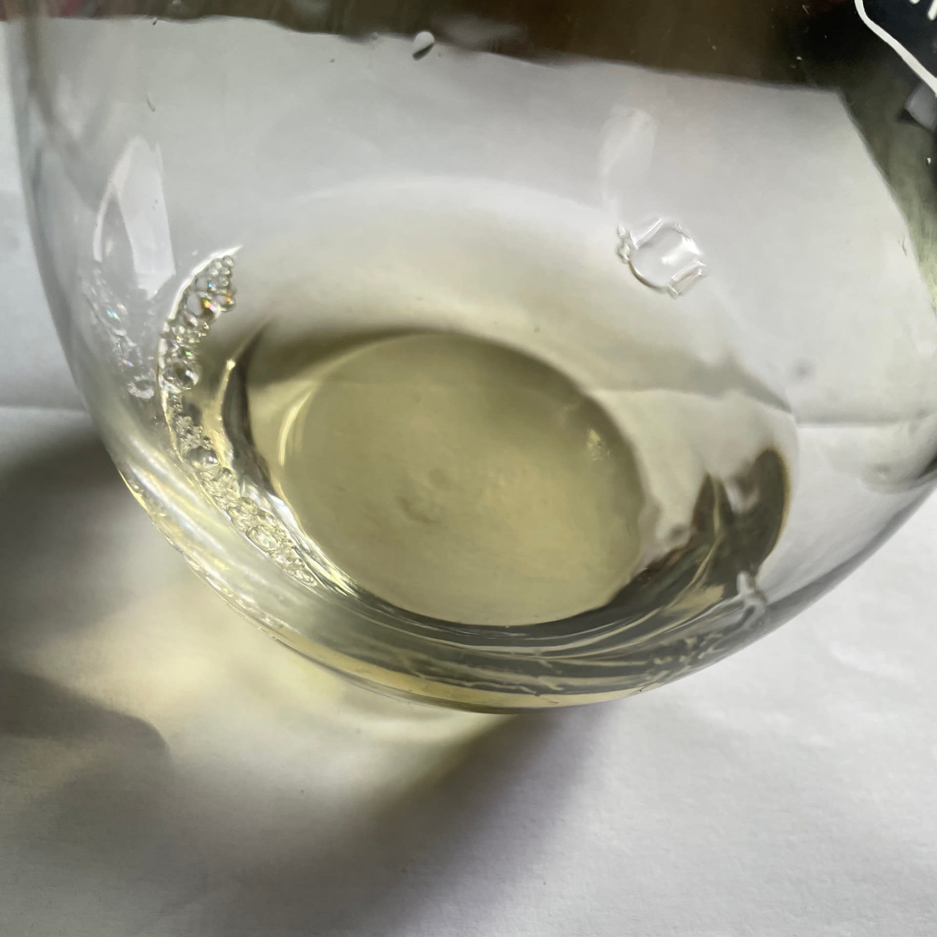 Chardonnay in the glass