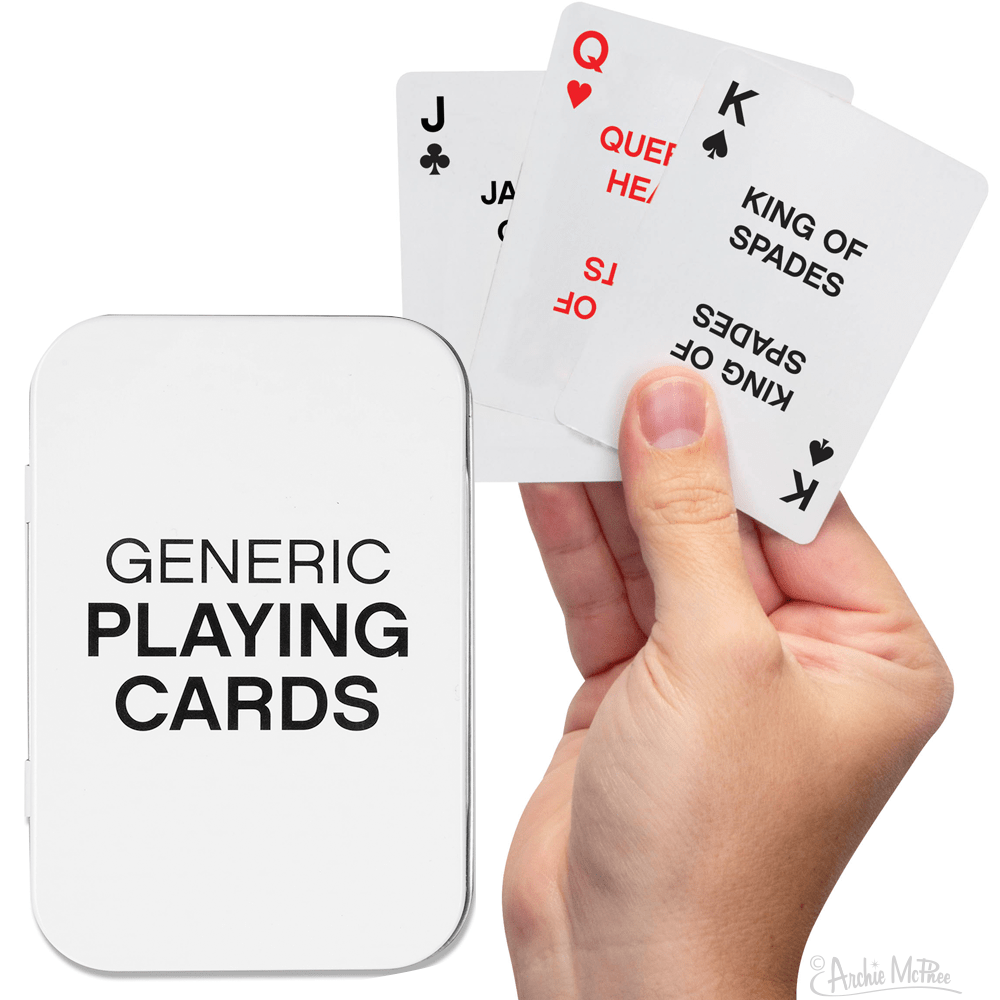 Archie McPhee generic deck of cards