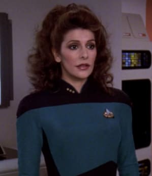 Deanna Troi in uniform